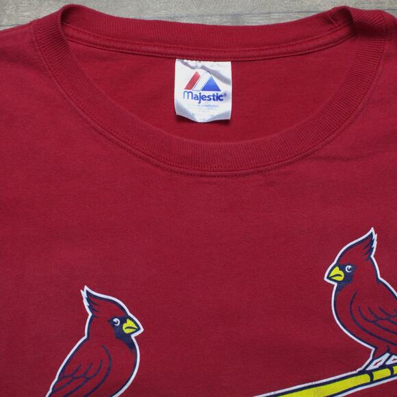 Vintage St Louis Cardinals Albert Pujols T Shirt Mens 2XL Red MLB Jersey - Picture 4 of 5